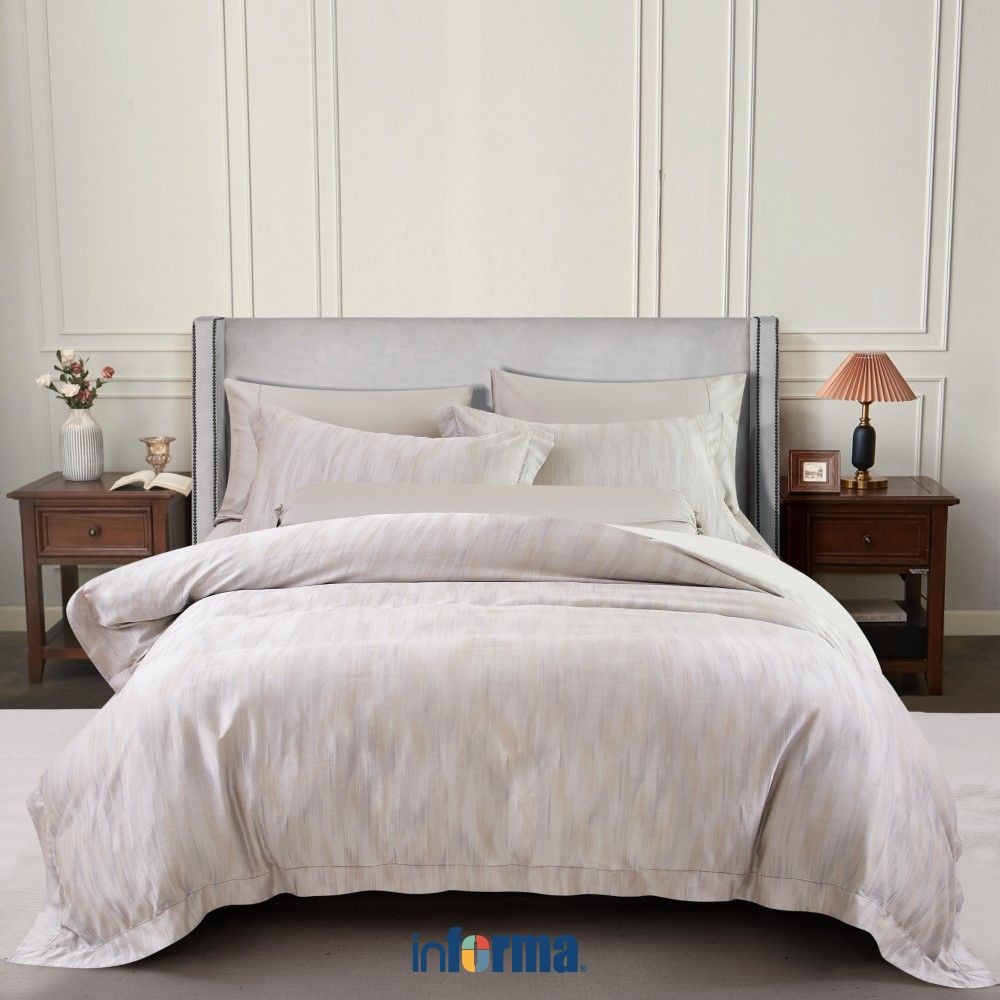 Informa Set 9 Pcs Seprai Super King Royal Serene Tencel Lyocell - Gold Sprei Seprai Aesthetic Seprei