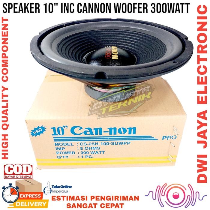 Speaker CANNON Canon 10 Inch B Woofer C 25H 100 1018 CVJA