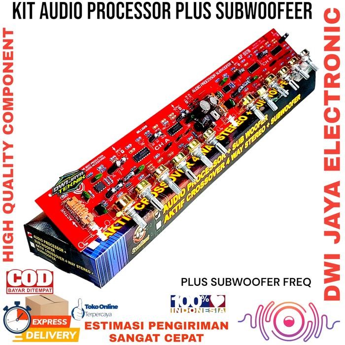 kit audio prosesor plus sub frequency CVJA
