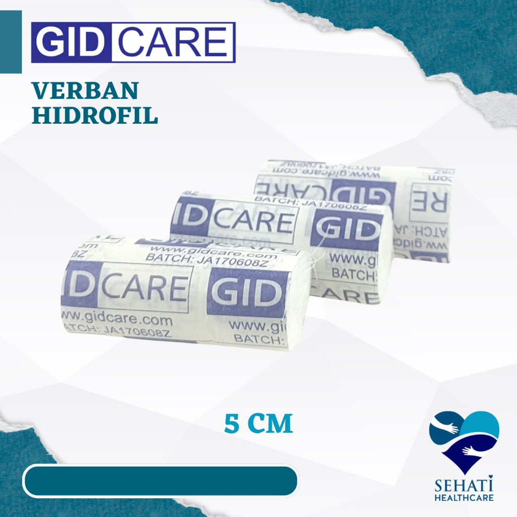 GIDCare Verban 5CM Perban Kasa Kain Penutup Luka Perlengkapan P3K Kesehatan