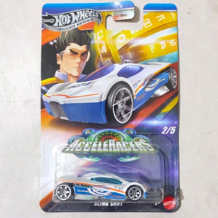 Hotwheels Hot Wheels Sling Shot putih 2025 Acceleracers Silver Series