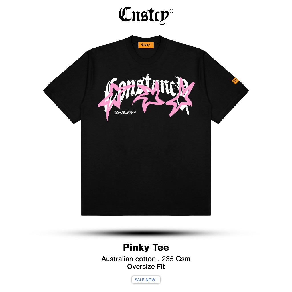 (COD) CONSTANCY - PINKY - Australian cotton 16S - 235 GSM - Oversize fit