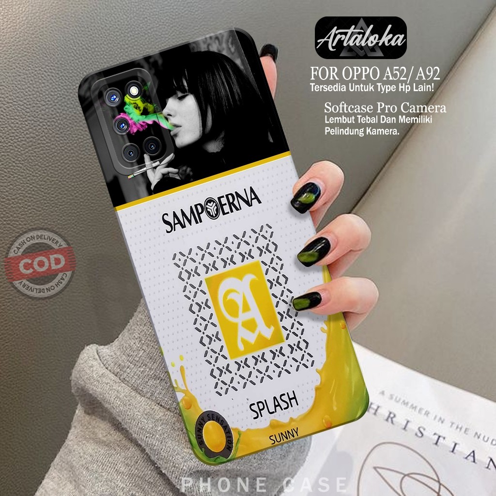 Softcase Hp OPPO A92/A52 Fashion Case RK Case OPPO A92/A52 Silikon TPU Pro Camera Casing OPPO A92/A5