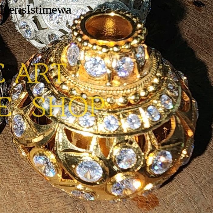 SELUT MENDAK KERIS SEPUH EMAS BATU PERMATA / CINCIN KERIS - 1 KIS15