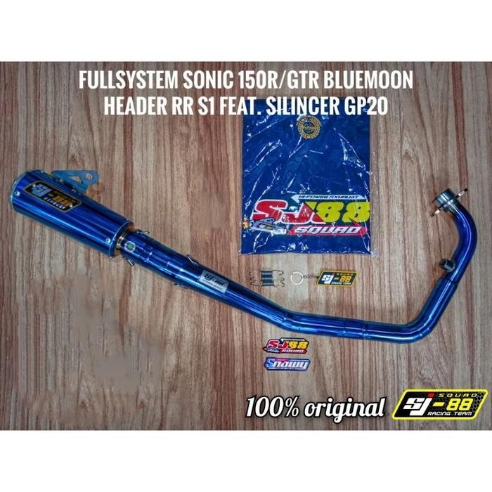 KNALPOT SJ88 FULLSYSTEM SONIC RR S1 BLUEMOON - GP Abadi Slim