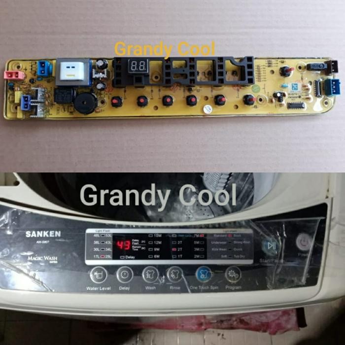 PART>> Modul PCB Mesin Cuci Sanken AWS807