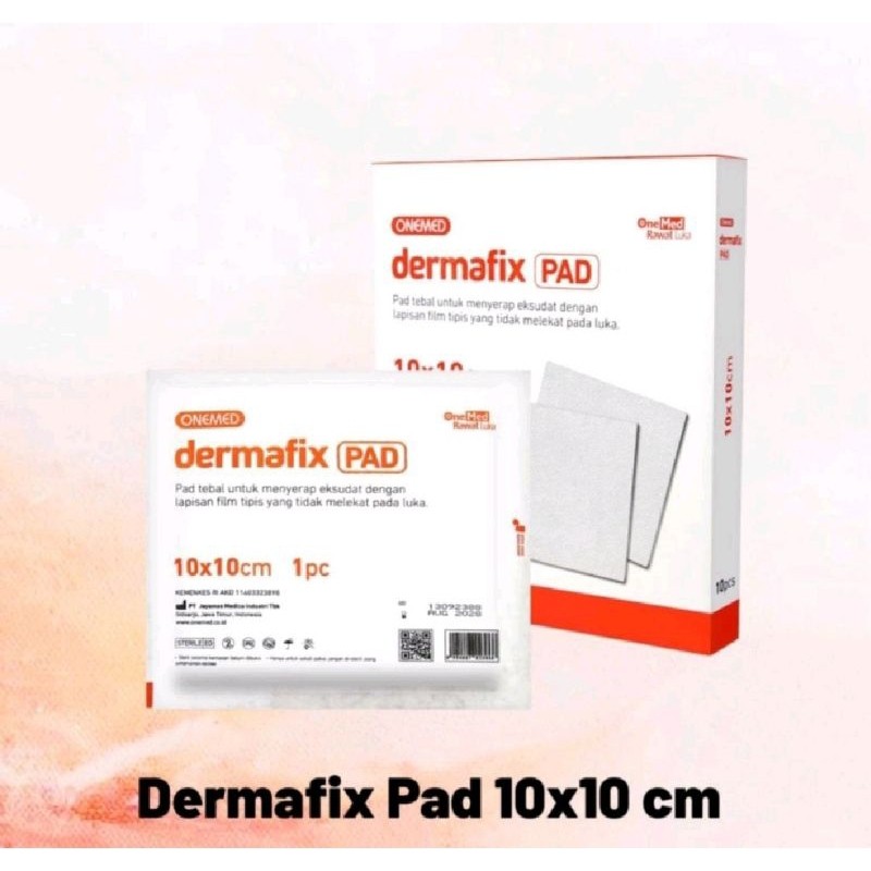 Kasa Dermafix Pad 10 x 10cm OneMed Box isi 10pc / Kasa Steril/ Melolin