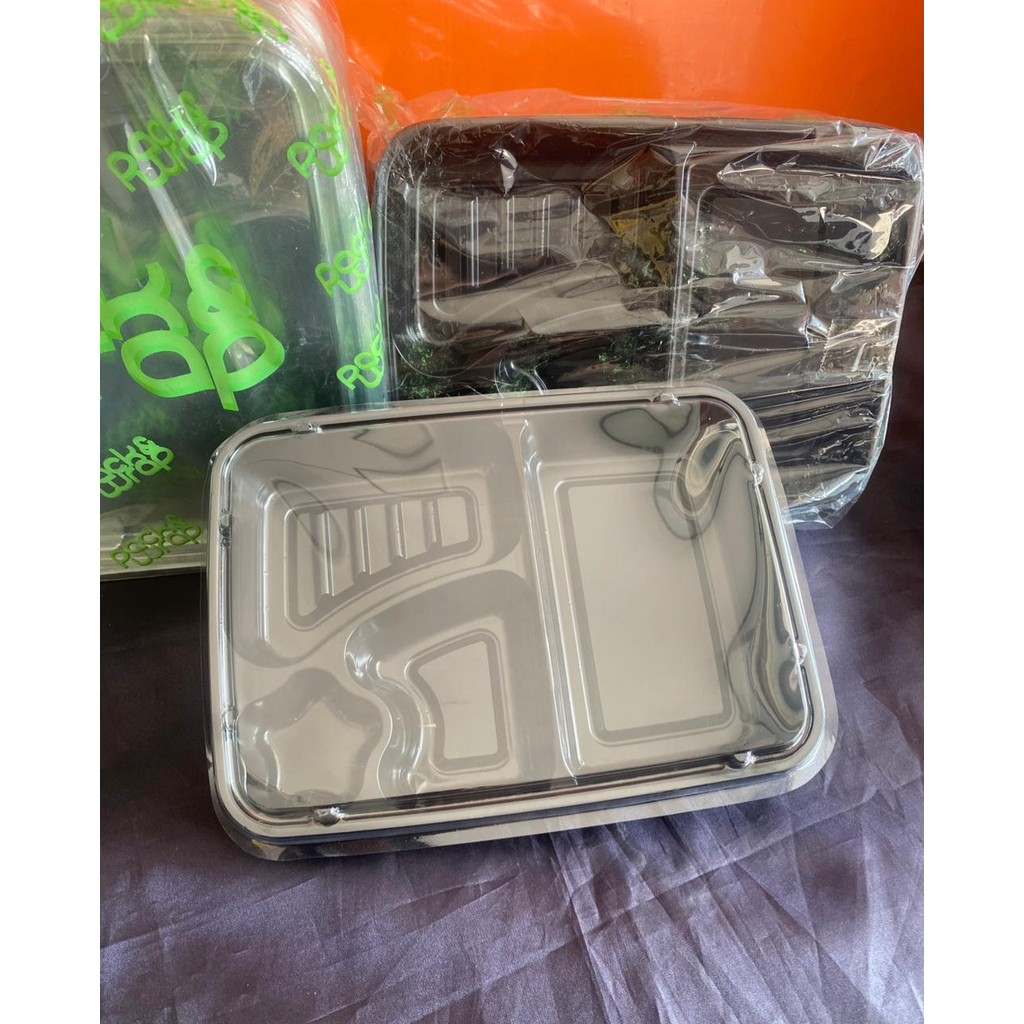 Tray Bento S-4 Hitam Hips PIM