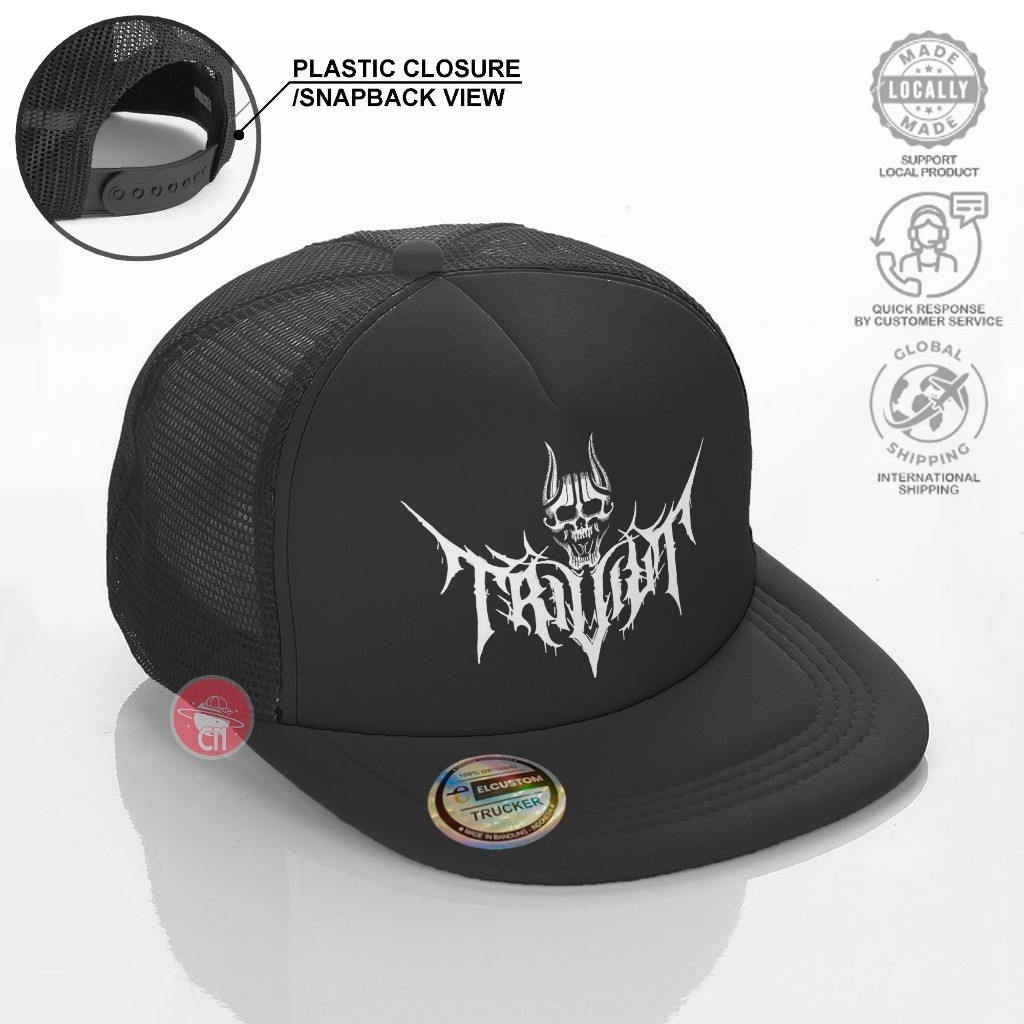 Trivium - Death Metal /Topi Trucker /Topi Jaring /Trucker Hat /Topi Baseball /Topi Unisex /Topi Pria