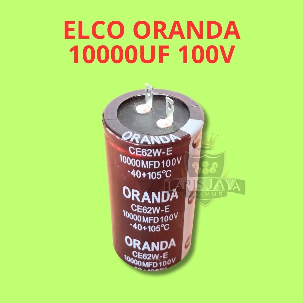 Elco Oranda 10000uF 100V - Untuk Sistem Audio High Power