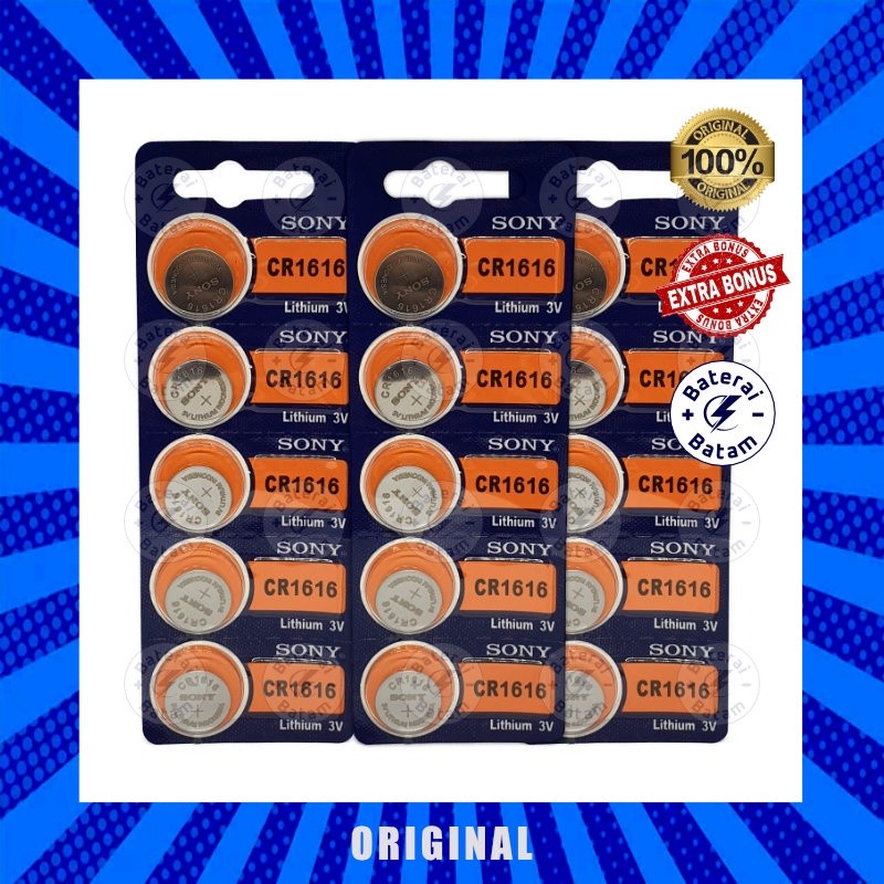 Original Batre Baterai Original Sony CR1616 1616 Original