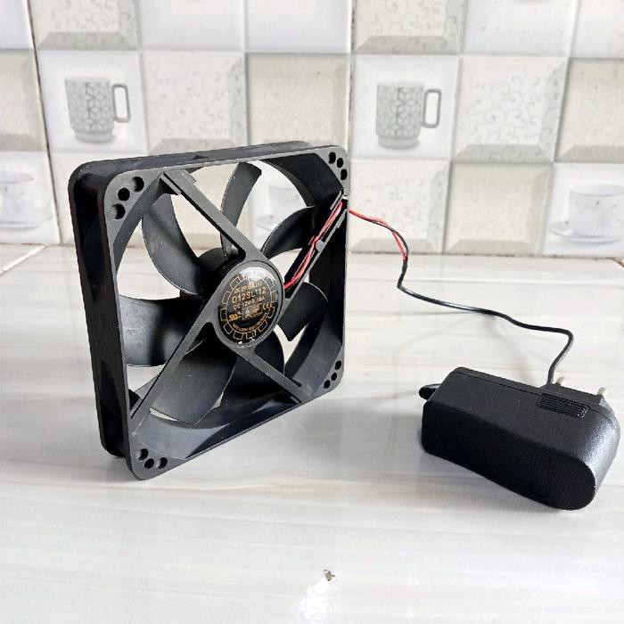 kipas fan cooling pendingin stb aquarium dan alat elektronik lainya 12cm x 12cm x 2.5cm 12v