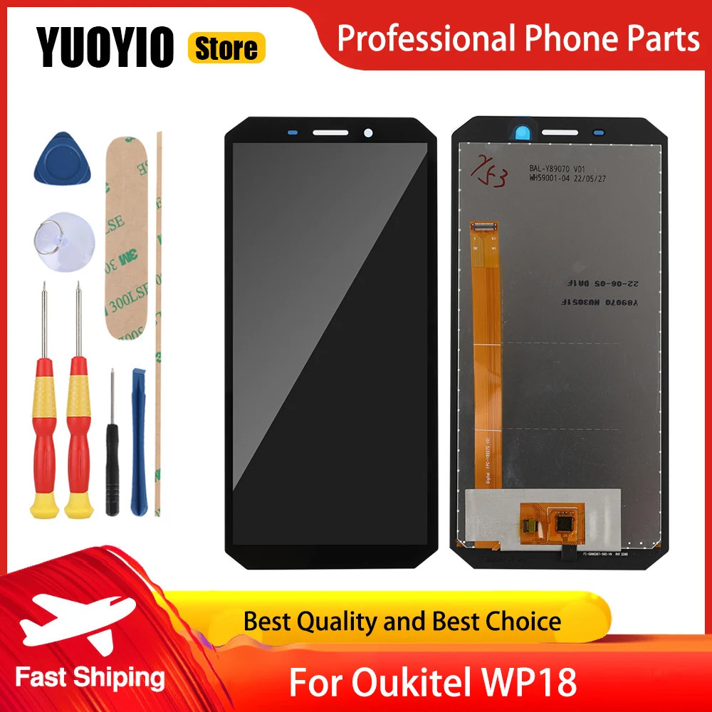 Original Tou Screen For Oukitel WP2 WP9 WP10 WP18 WP16 WP19 WP19 Pro LCD splay gitizer Assembly Repl