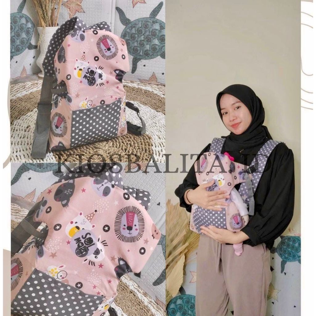 GENDONGAN BAYI MODEL KANTUNG DEPAN / Gendongan Bayi Ransel / Gendongan Bayi Depan Belakang