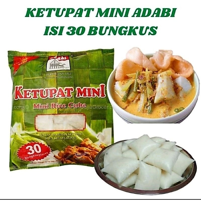 ketupat adabi 30 pcs ketupat mini adabi