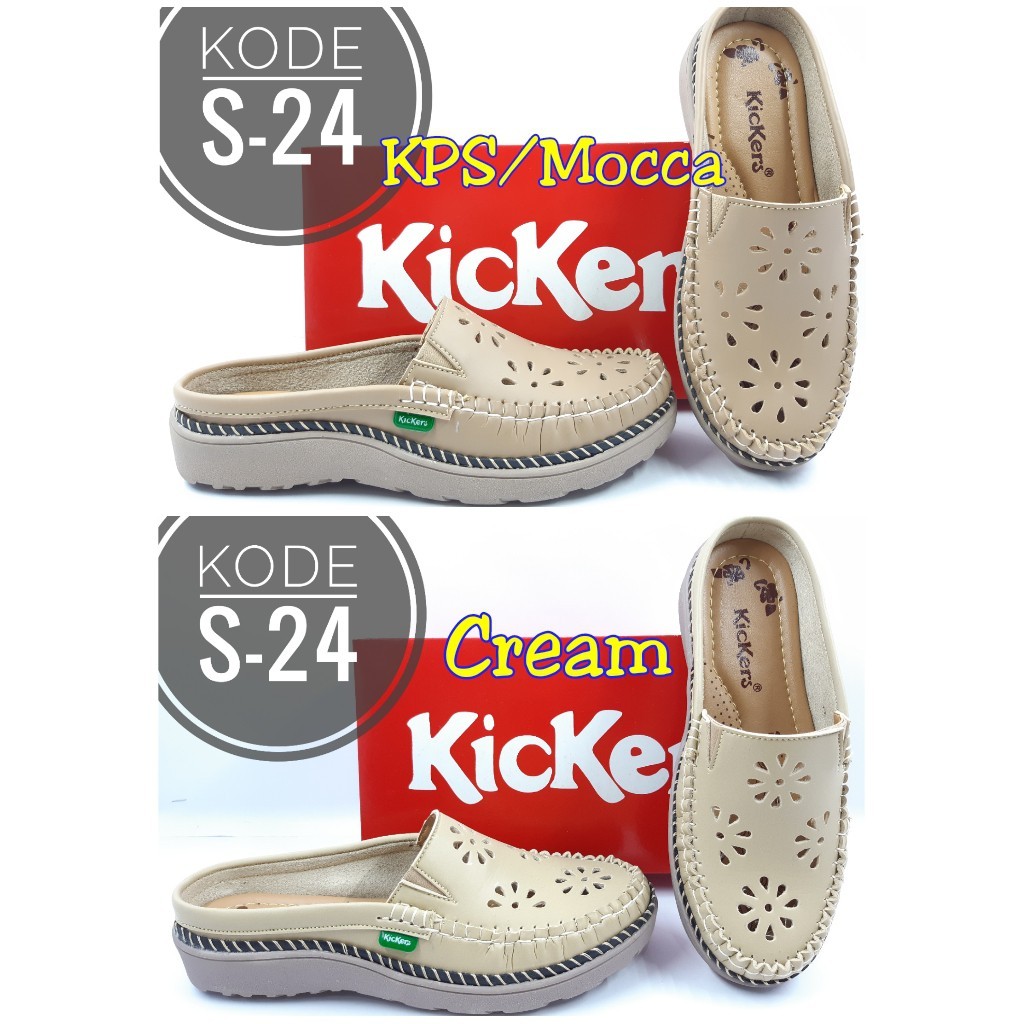 D6 Sandal Wanita Slip On Kode S-24 Kickers Murah