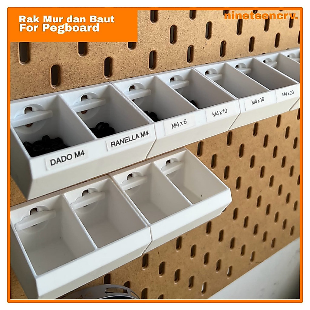Rak Organizer Baut dan Mur Aksesoris Pegboard