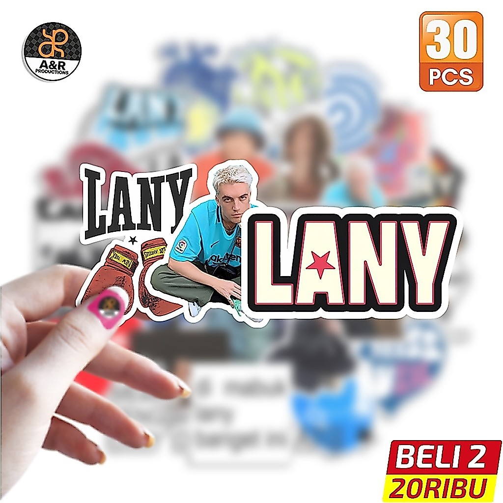 Stiker LANY Aesthetic Waterproof Vinyl Sticker Pack 30 PCS – Stiker Band LANY Lucu Keren Laptop Moto