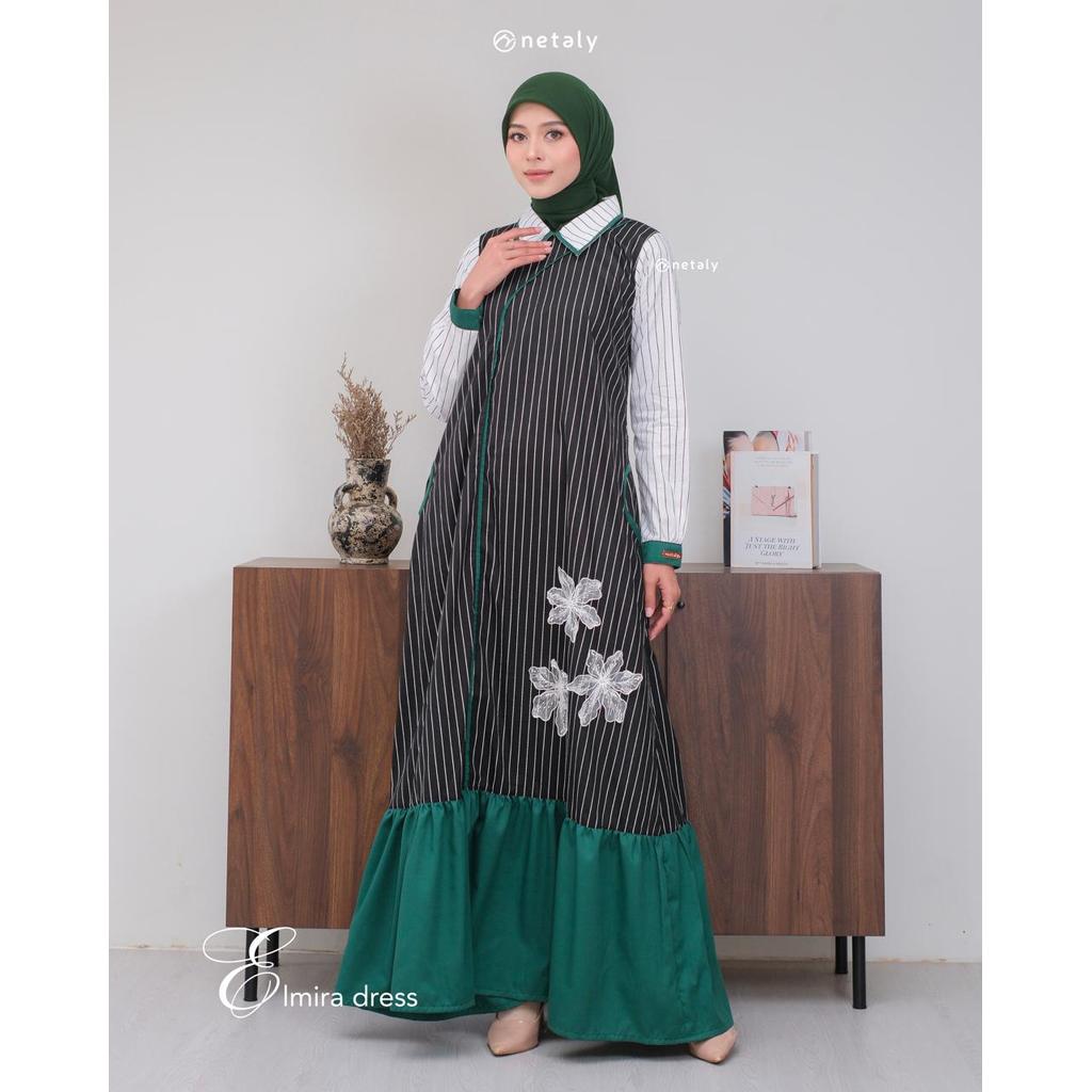 NETALY Fashion Muslim Wanita Elmira Dress