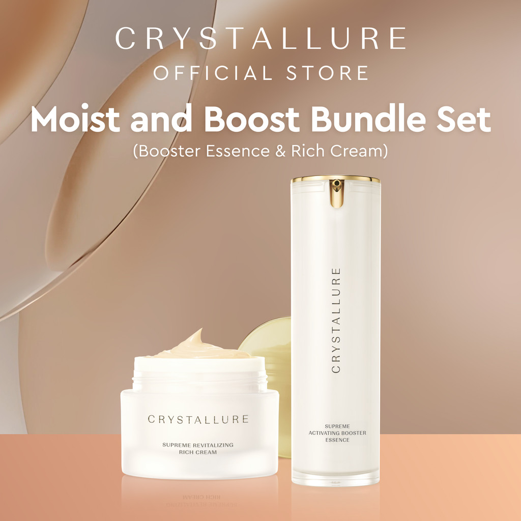 Crystallure Moist and Boost Bundle Set- Supreme Activating Booster Essence & Supreme Revitalizing Ri