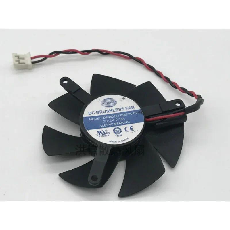 NEW Cooling Fan DF0501012SEE2C For Sapphire X1300 HD4650 HD3650 Graphics Card Fan 12V 0.05A 2 Pin
