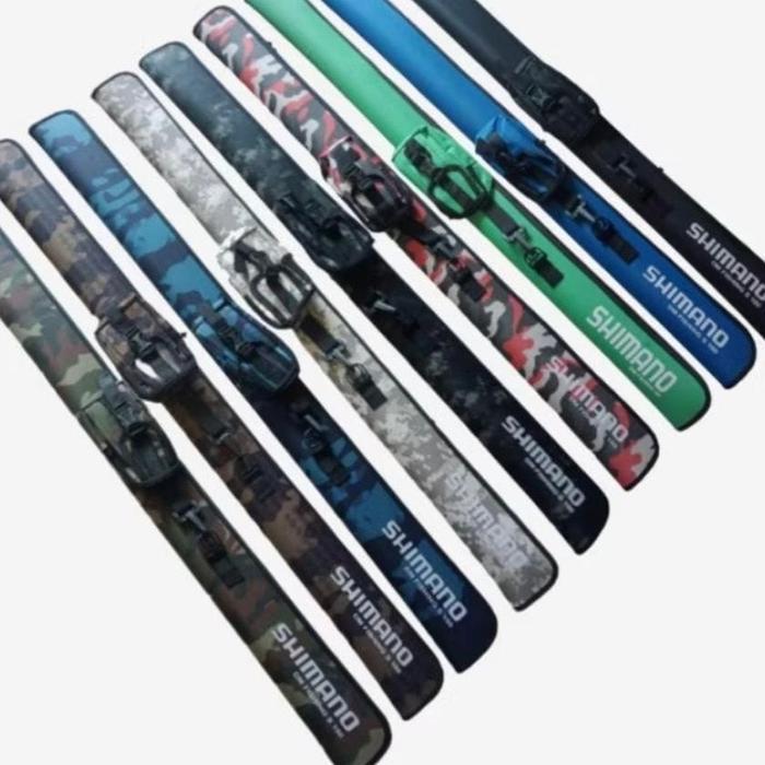Tas Pancing Model Pedang Shimano/Daiwa Selempang Ukuran 100cm - biru, daiwa