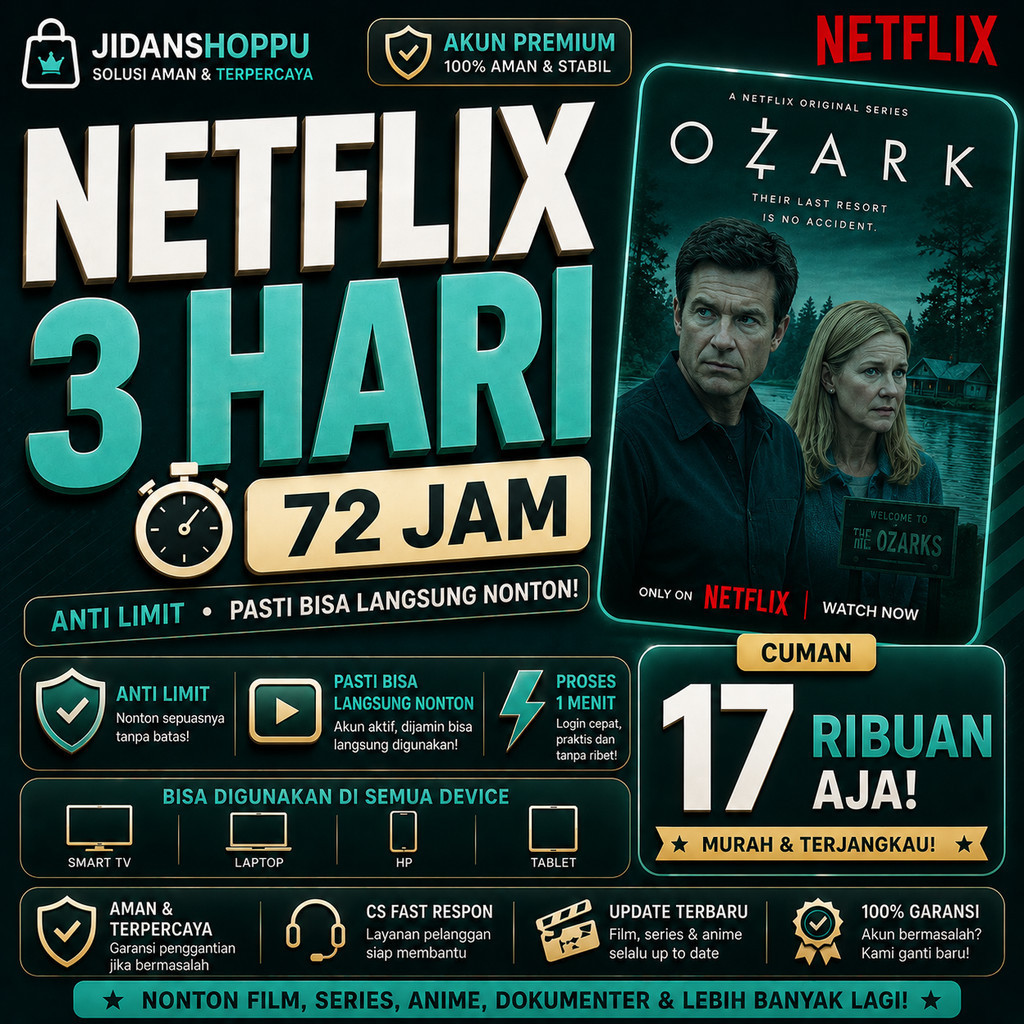 [NFX] NETFLIX 3 HARI [72 JAM] ‼️ PRIVATE PROFILE ANTI LIMIT ‼️ AKTIF 7/24‼️ FAST RESPON 24 JAM ‼️BY 