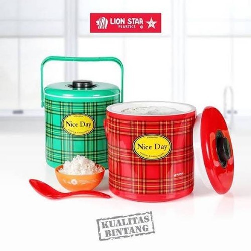 Rice Bucket 6 LITER LION STAR Termos Nasi Tahan Panas Termos Es Batu BERKUALITAS