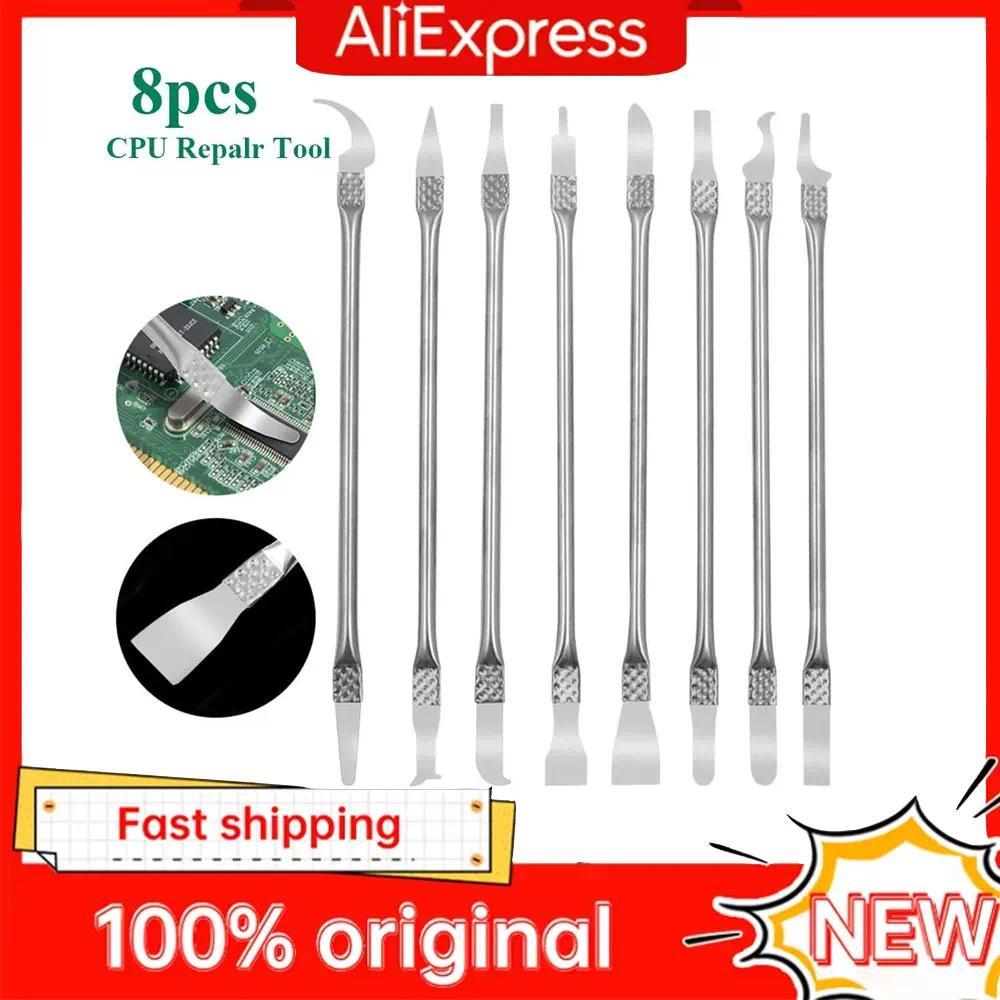 8Pcs Pisau Tipis Ultra untuk Chip IC CPU, Alat Perawatan Motherboard, Pembersih Lem UV, Alat Perbaik