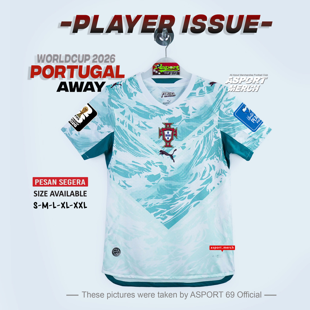 JERSEY PLAYER ISSUE PORTUGAL AWAY 2026 WORLD CUP PI PORTUGAL AWAY 26 PILDUN PUTIH