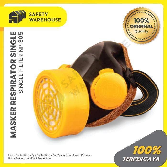 GOSAVE Respirator Single NP.305 Safety Mask Filter Debu dan Gas Kimia Cat Semprot Perlengkapan Safet