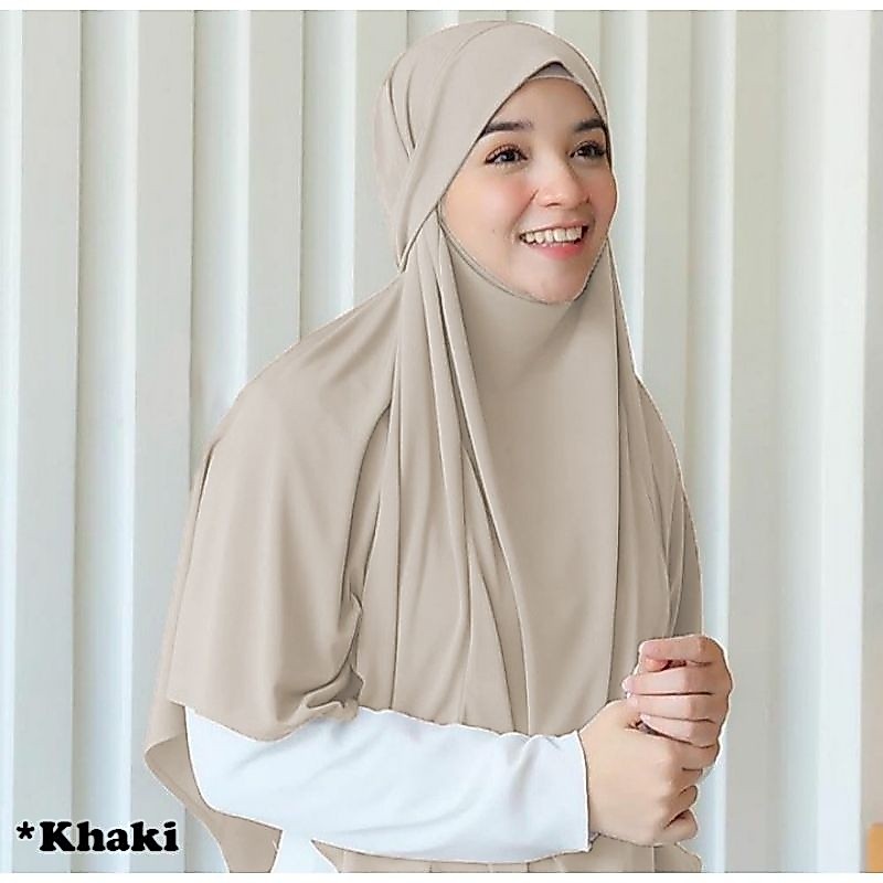 READY FRENCH KHIMAR JERSEY/HIJAB INSTAN/HIJAB BERGO FRENCH KHIMAR JERSEY