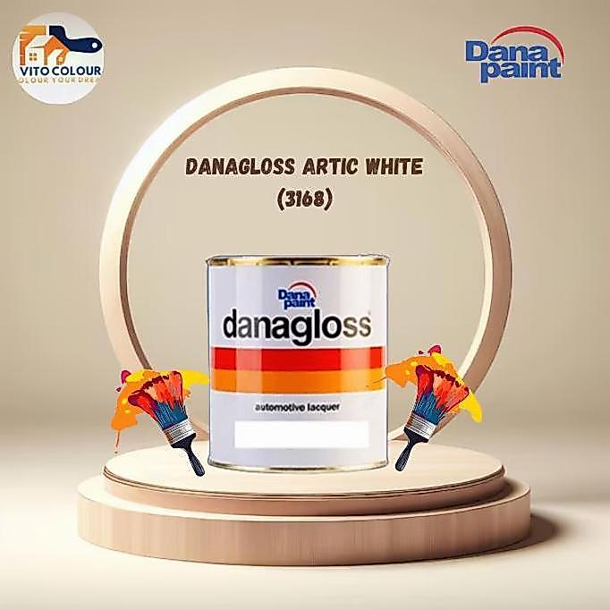 TERMURAH - CAT DANAGLOSS ARTIC WHITE (3168)