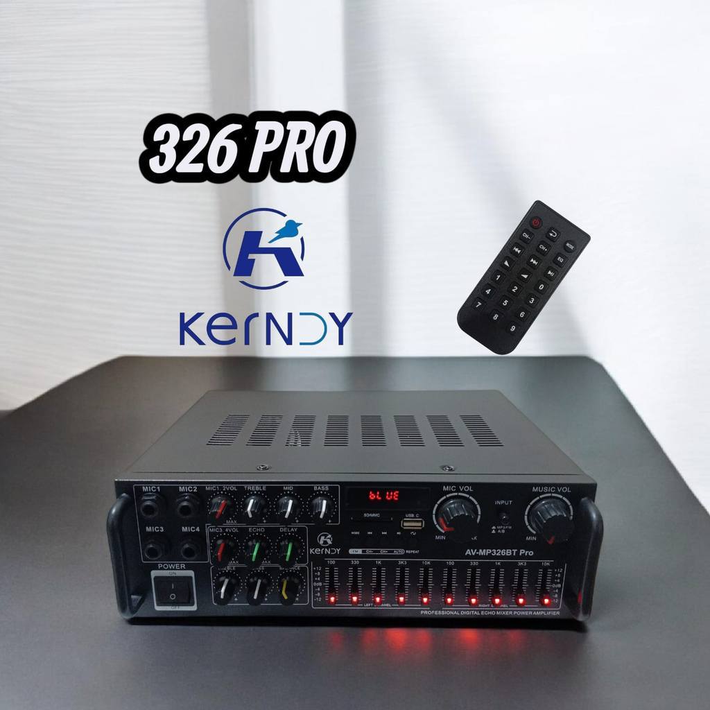 Amplifier Bluetooth EQ Audio Karaoke Home Theater  av 326bt pro KERNDY AV-MP326BT PRO