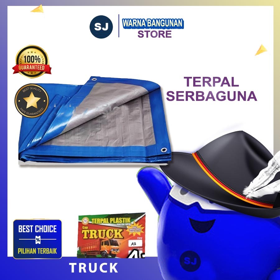 TERPAL PLASTIK A3 KOREA ukuran 4x6 meter / TERPAL SERBAGUNA / TERPAL TRUCK