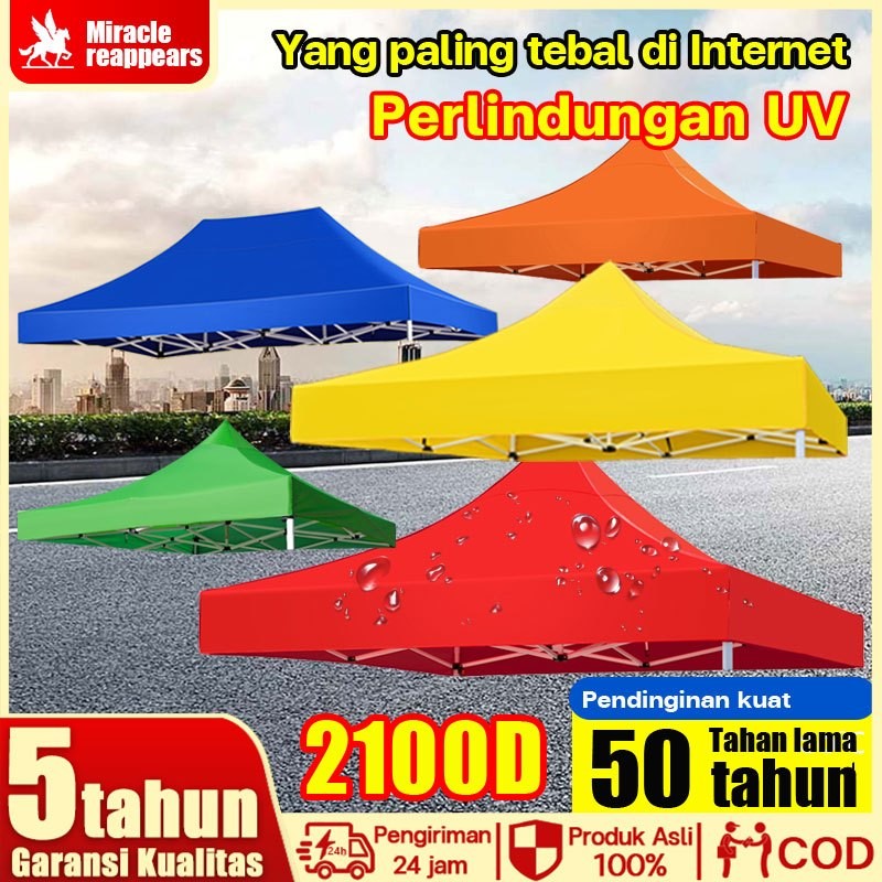 FERIDNORO 【Ekstra Tebal 2100D】Terpal Tenda Atap Tenda Lipat Atap Tenda Jualan Tenda Lipat Kain Tenda