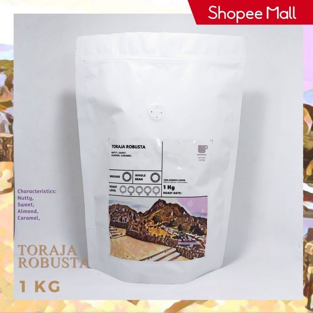 

JAMIN MURAH !!!SUTOYO COFFEE – Kopi Robusta Toraja 1 KG | Es Kopi Susu Blend | Espresso | Medium Dark Roast | Single Origin | Sutoyo Coffee(BISA LANGSUNG ORDER)
