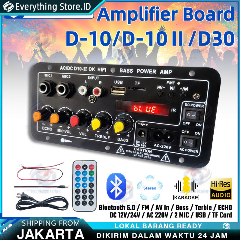 D10Ⅱ 20000W/1000W Amplifier Board Tampilan Digital Power Amplifier Board Untuk 8-12 Inci Speaker AC 