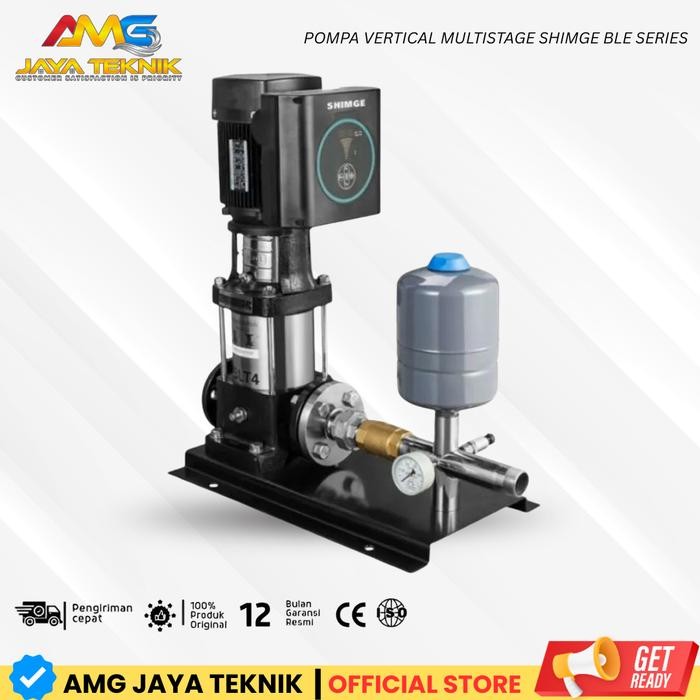 Pompa Dorong Otomatis | Pompa Booster Inverter 1Hp Shimge BLE 2-6