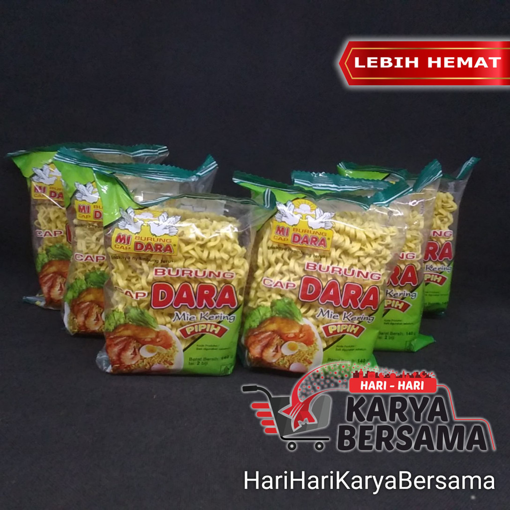 

MAKANAN MI INSTAN CAP BURUNG DARA MIE KERING PIPIH PACK 6'S X 140GR