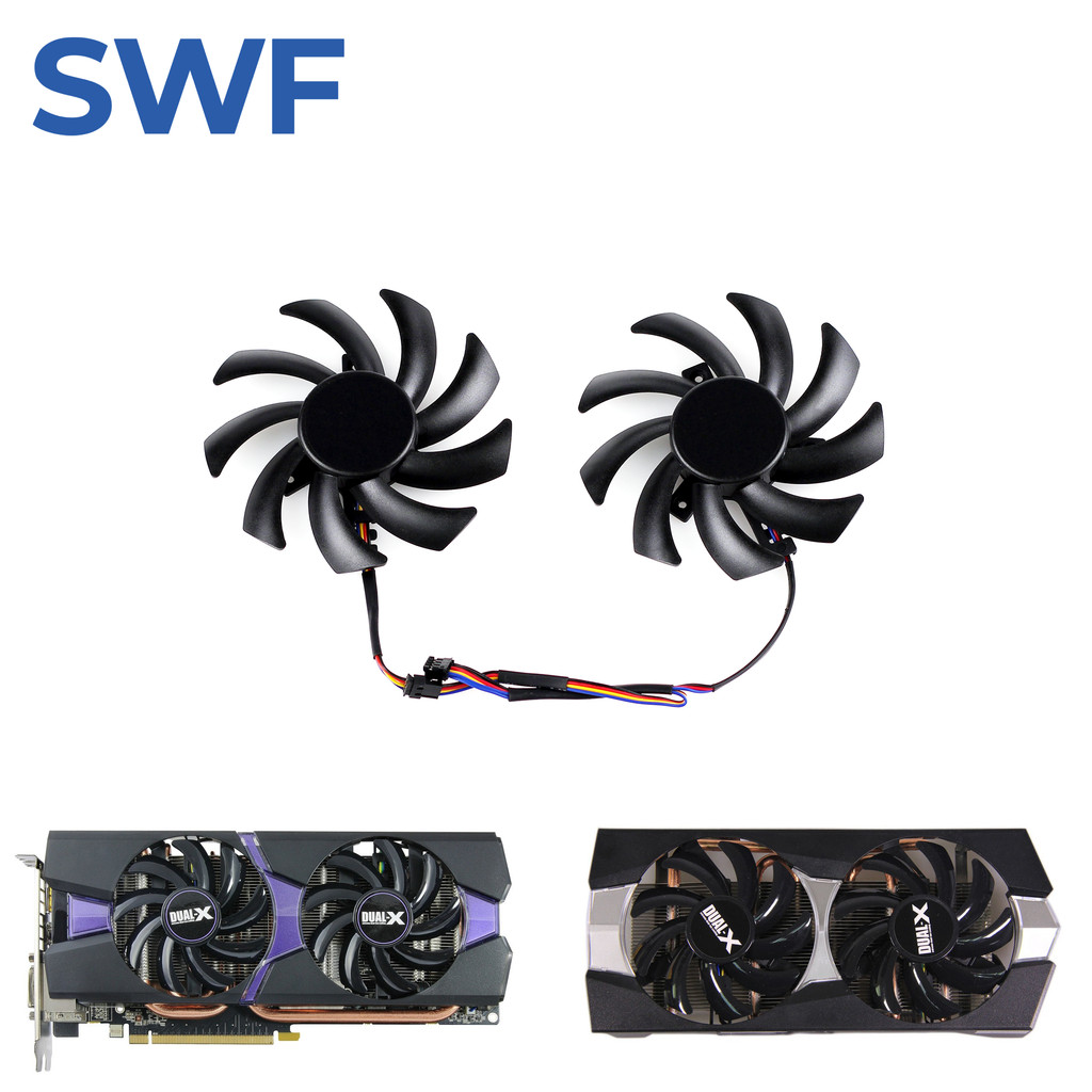 FDC10H12S9-C Cooling Fan For Sapphire HD6850 HD6970 HD7870 2G HD7950 HD7970 XFX R9 270 280 X Graphic