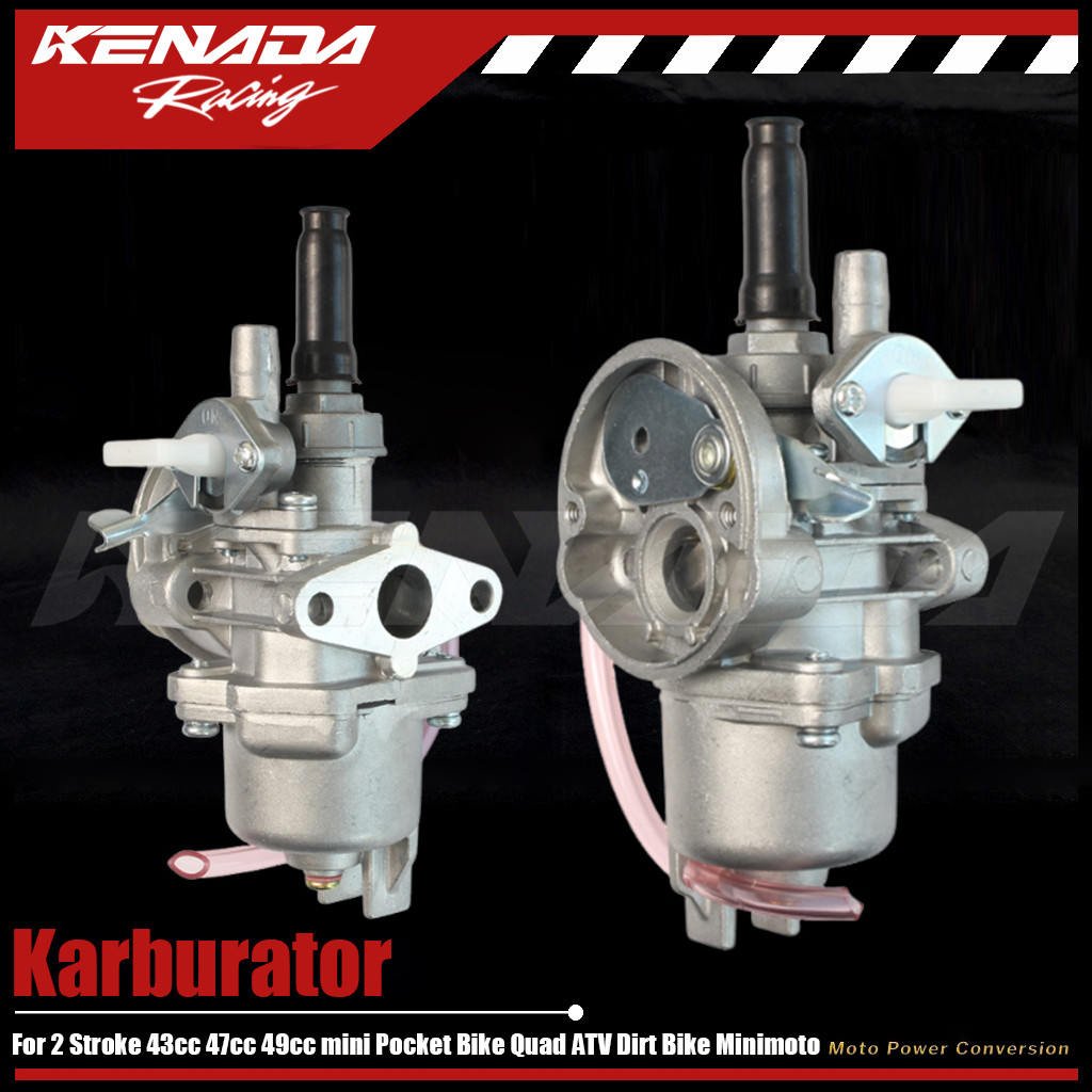 Karburator mini quad atv 49cc 2 tak 47cc 49cc Mini Anak-anak PIT Pocket Quad Dirt Bike ATV