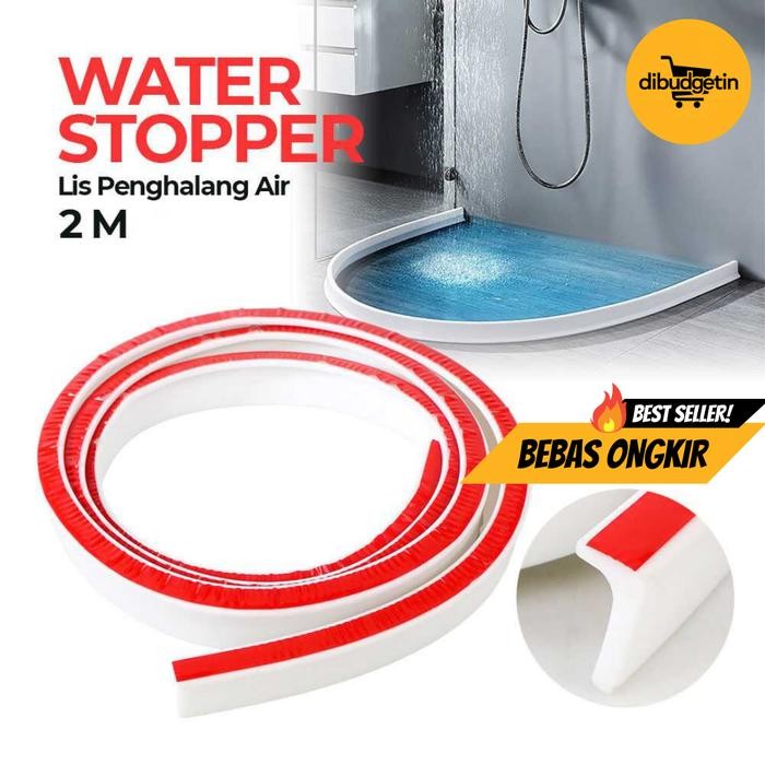 

TaffHOME Lis Water Stopper Bar Silikon Penghalang Air Sealing Strip 2M - WS01