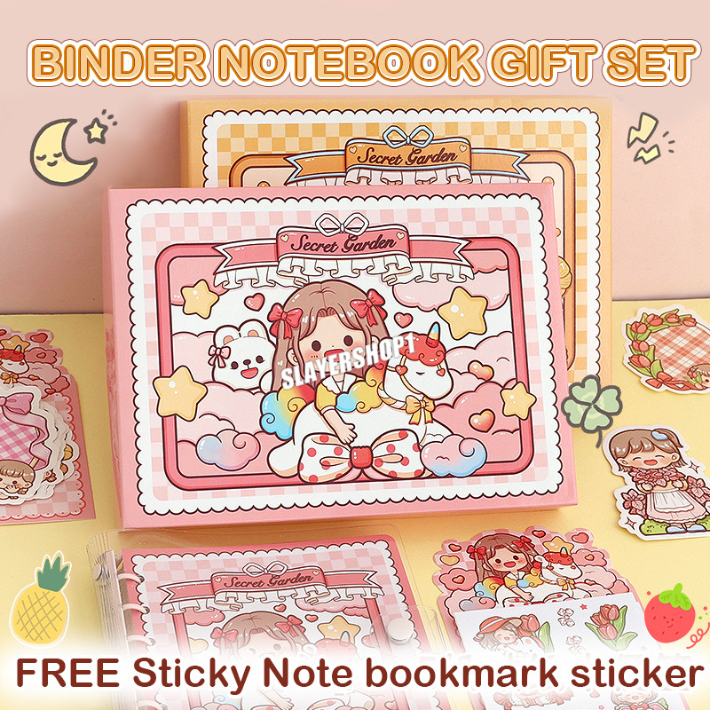 

Notebook Buku Binder Set / Diary Set Edisi Secret Garden Handbook Gift