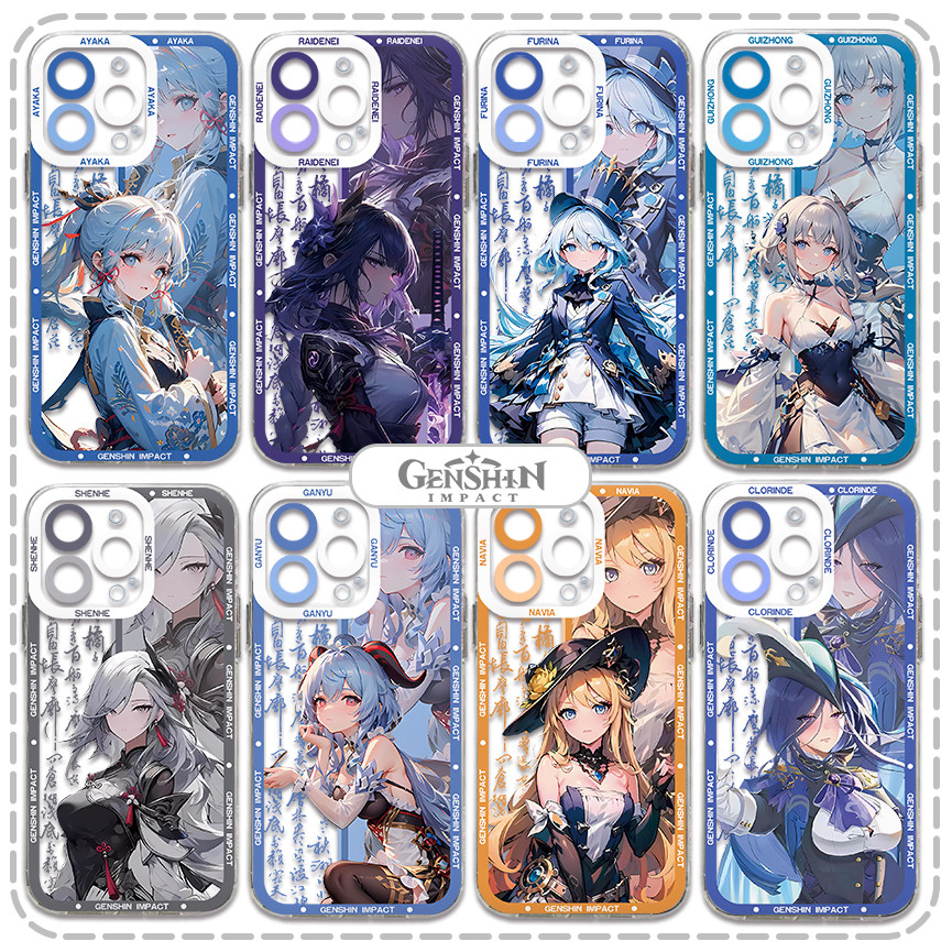 Genshin Impact Raiden Ayaka Phone Case For Xiaomi Redmi Note 13 12 12C 11 10 10C 13C 10s 9 9s 9A 9T 