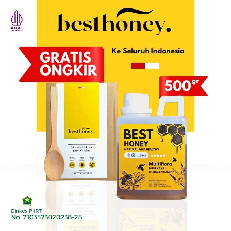 

Besthoney Madu Multiflora Asli 500 GR