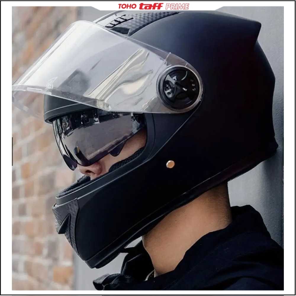 AXK Helm Full Face Motor Double Lens Anti Fog Motocycle Helmet - A557