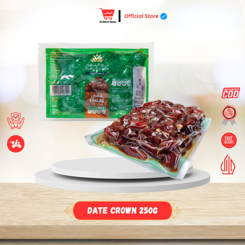 

KURMA ARAB KHALAS DATE CROWN 1KG / OLEH-OLEH HAJI / KURMA PREMIUM