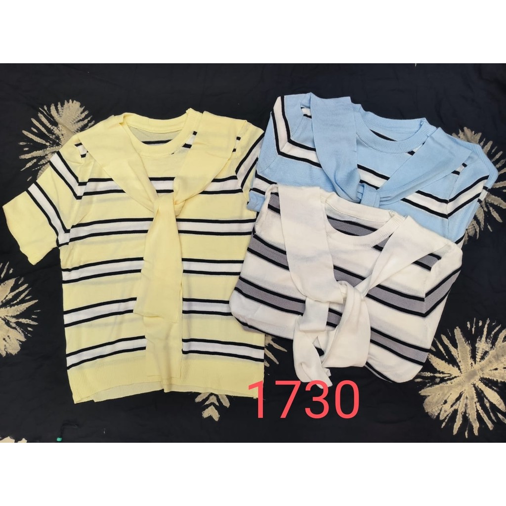 Blus rajut model syal korea import premium