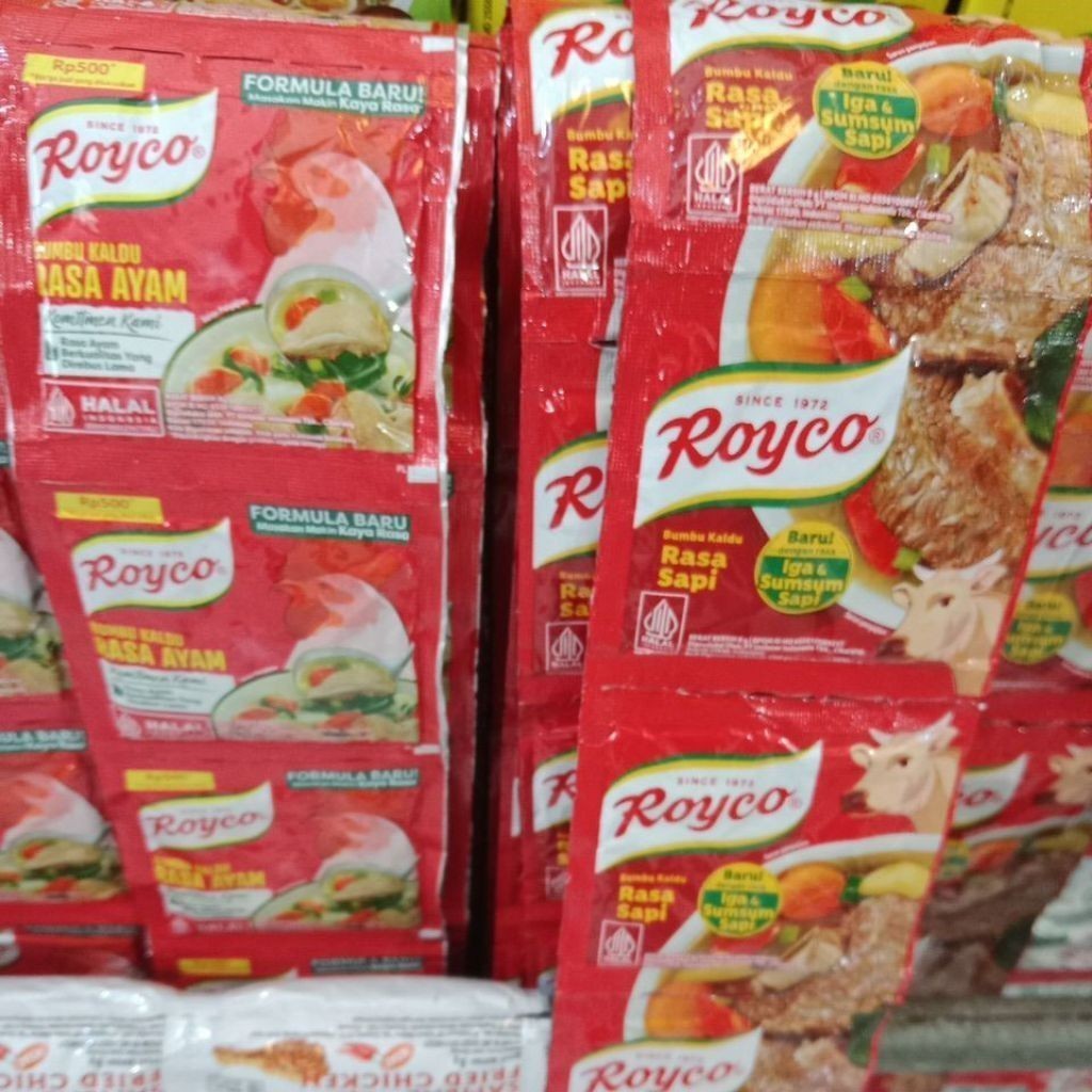 

(PRIMGROS-SDA) ROYCO SAPI / AYAM 1DS ISI 48 RENCENG